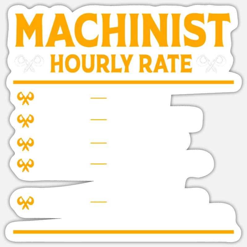 Locksmith Mechanic CNC Mechanical Engineering - Sticker size S (10 x 10 cm) - white matte