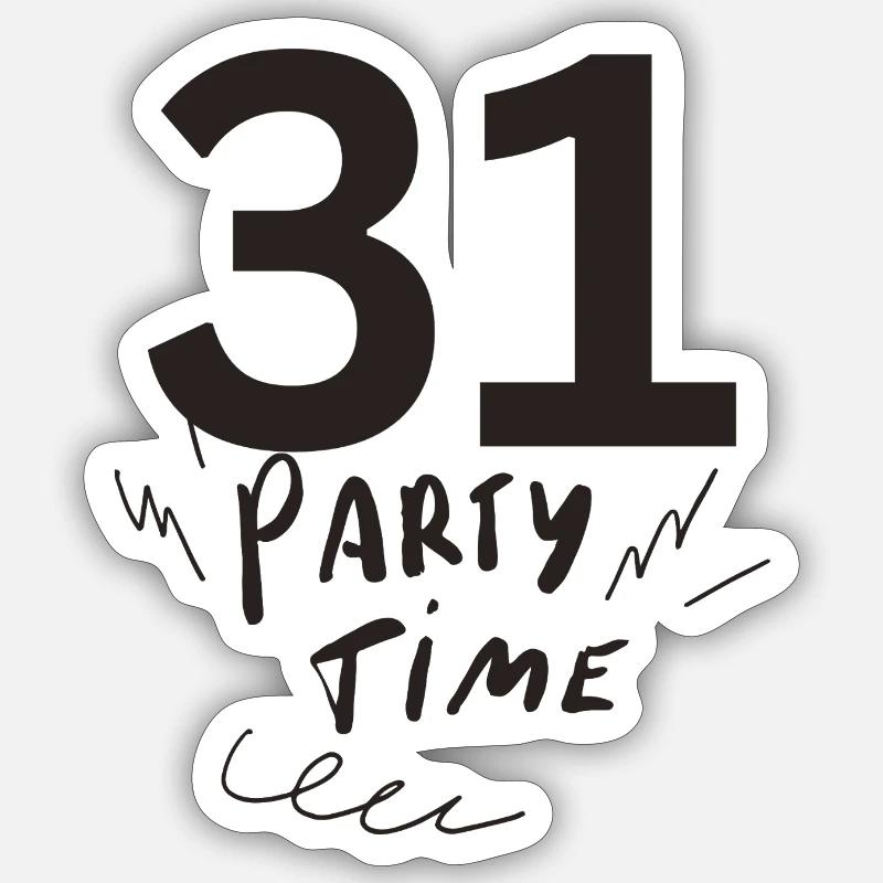 31 - Sticker taille S (10 x 10 cm) - blanc mat