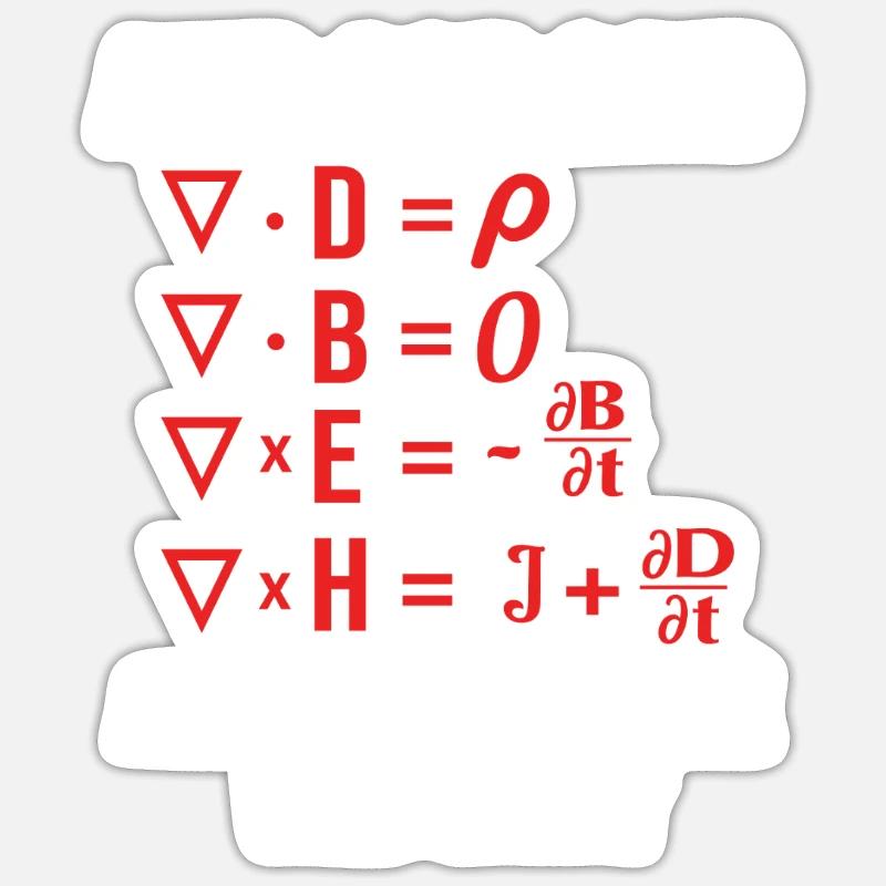 Matematico - Sticker formato S (10 x 10 cm) - bianco opaco