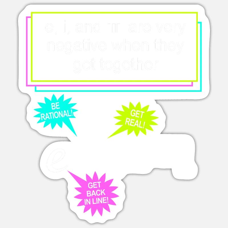 Mathematician Math Mathematical Mathematics Sticker size S (10 x 10 cm)