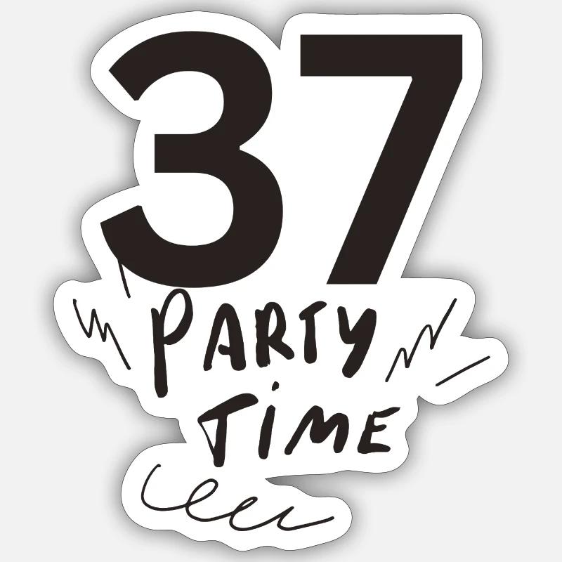 37 - Sticker taille S (10 x 10 cm) - blanc mat