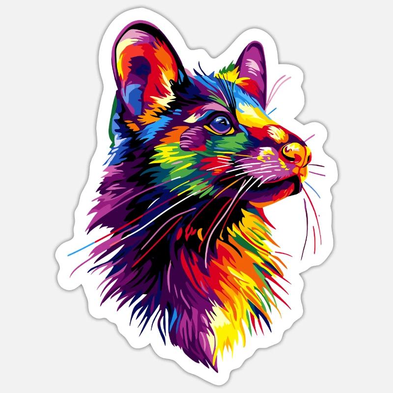 Tasmanischer Teufel Beuteltier Tasmanian Devil - Sticker Größe S (10 x 10 cm) - Mattweiß