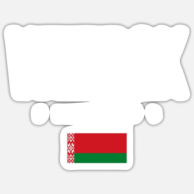 Vitebsk, Biélorussie, Biélorussie - Sticker taille S (10 x 10 cm) - blanc mat