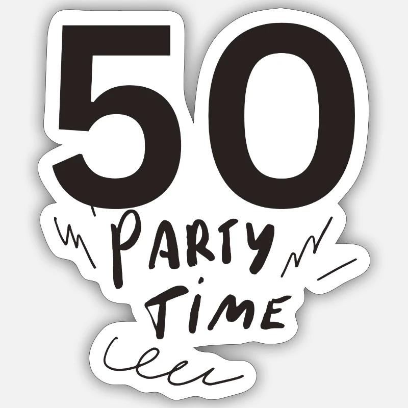 50 - Sticker taille S (10 x 10 cm) - blanc mat