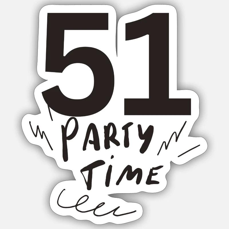 51 - Sticker size S (10 x 10 cm) - white matte