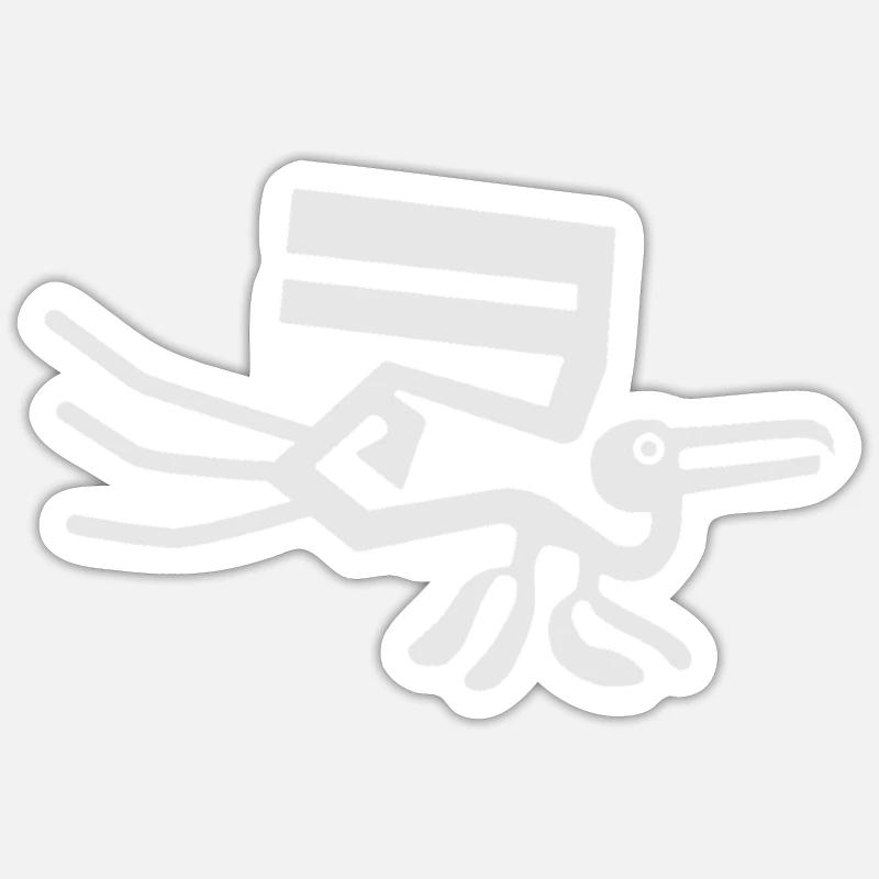 Lignes de Nazca | Pérou Geoglyphs Las Líneas De Nazca Sticker taille S (10 x 10 cm)
