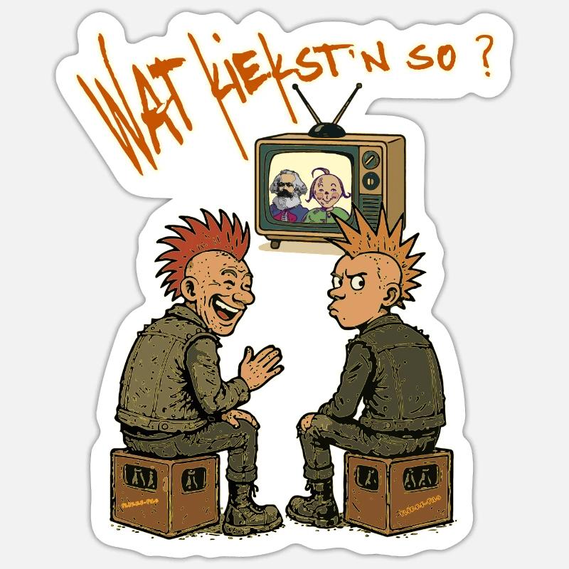 Marx & Moritz Sticker Größe S (10 x 10 cm)