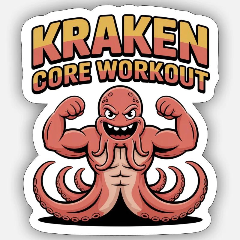 Kraken Core Gains Sticker size S (10 x 10 cm)