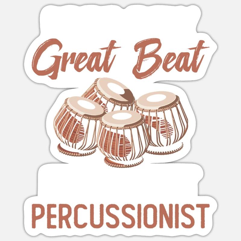 Hinter Jedem Großen Beat Steht Ein Großartiger Sticker Größe S (10 x 10 cm)