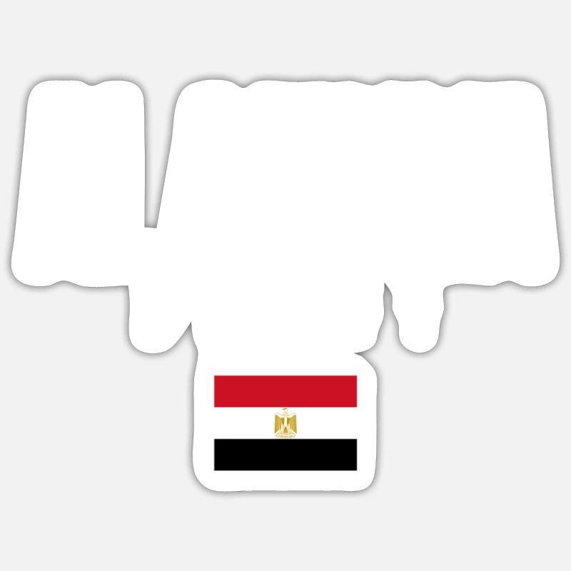Al Minya, Égypte - Sticker taille S (10 x 10 cm) - blanc mat