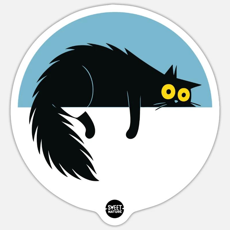 Lazy Surveillance Mode - Sticker size S (10 x 10 cm) - white matte