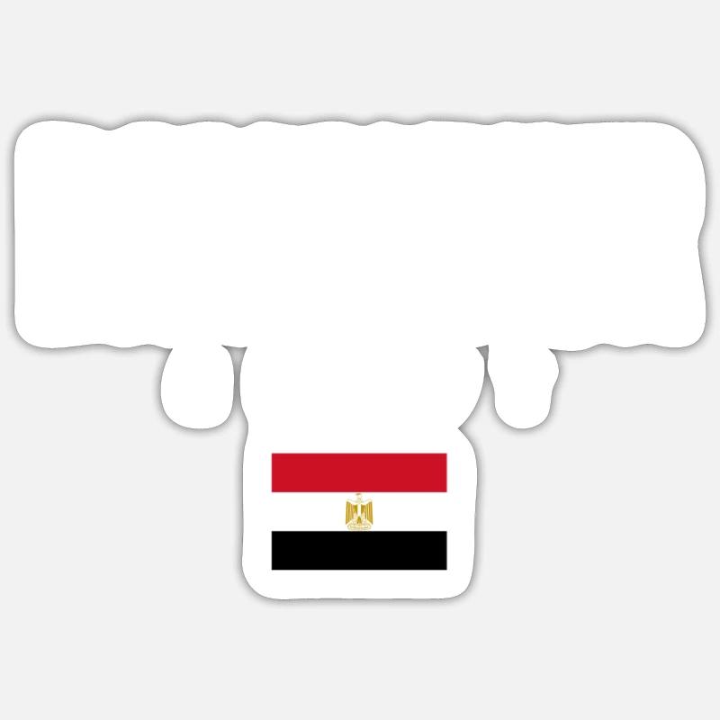 Damanhur, Égypte - Sticker taille S (10 x 10 cm) - blanc mat