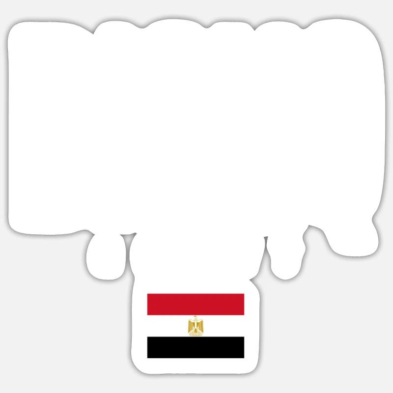 Disuq, Égypte - Sticker taille S (10 x 10 cm) - blanc mat