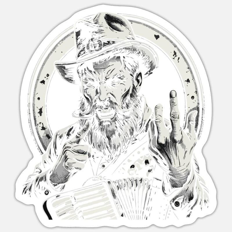 Grantler Grumpy Bavarian dialects Bavaria Sticker size S (10 x 10 cm)