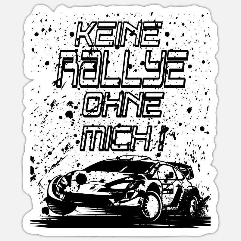 pas de rallye sans MOI - Sticker taille S (10 x 10 cm) - blanc mat