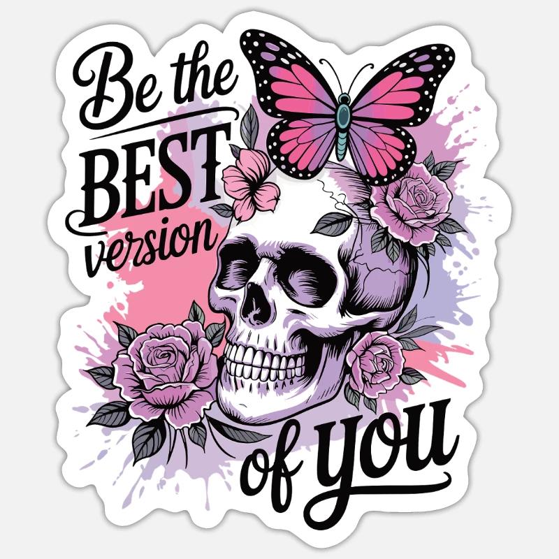 Soyez la meilleure version de vous-même Sticker taille S (10 x 10 cm)