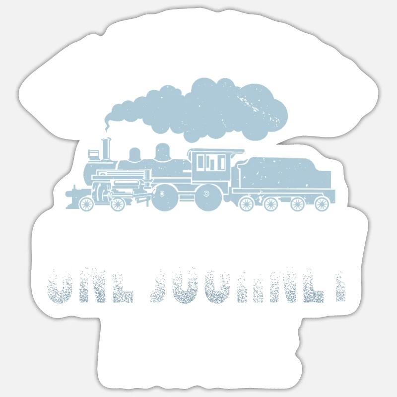 Model Railway Railway - Sticker size S (10 x 10 cm) - white matte