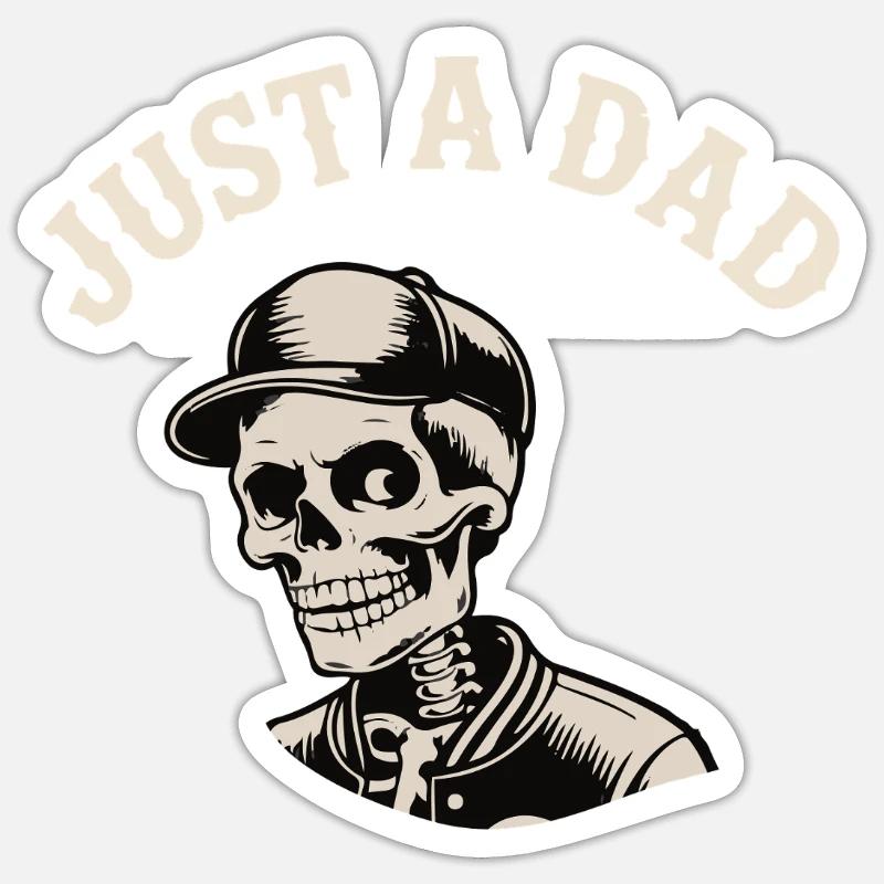 NUR EIN VATER - Sticker Größe S (10 x 10 cm) - Mattweiß