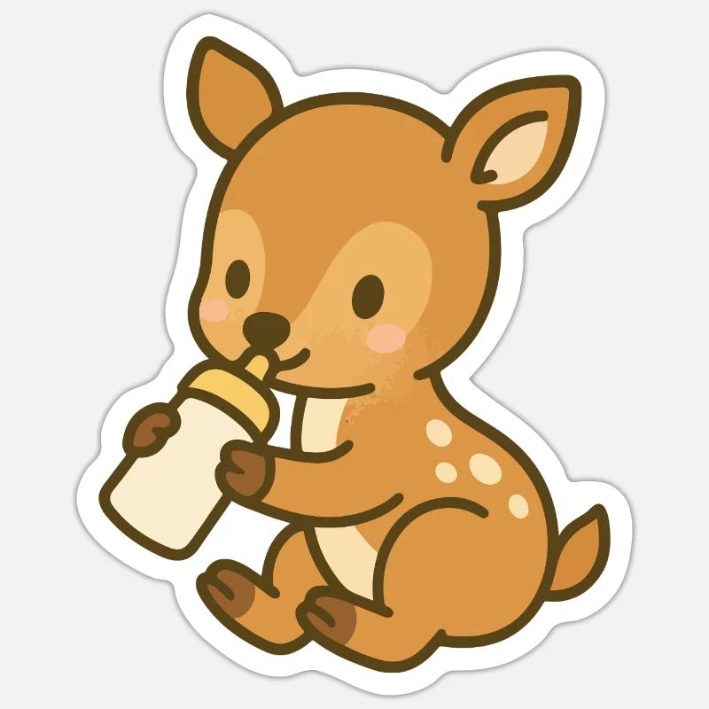 Fläschchen-Kitzliebe Sticker Größe S (10 x 10 cm)