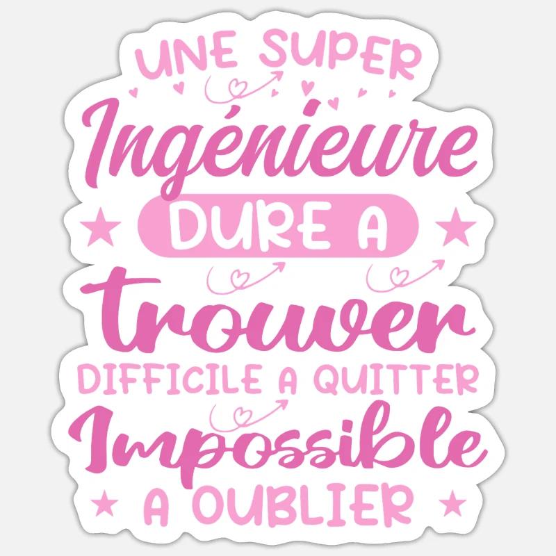 A Super Engineer - Engineer Gift Sticker size S (10 x 10 cm)