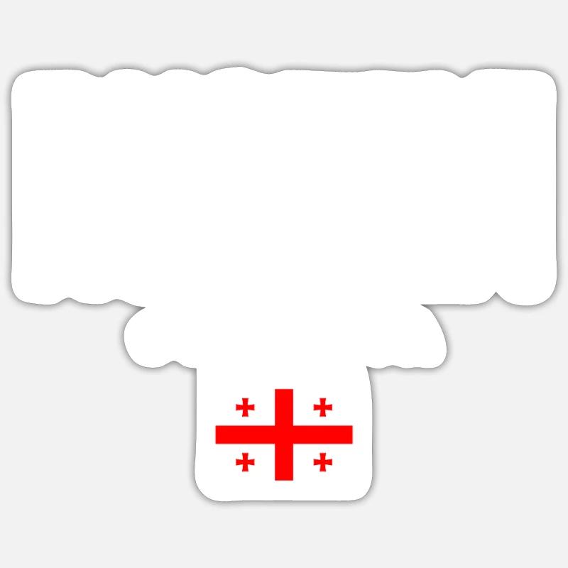 Rustavi Georgien - Sticker Größe S (10 x 10 cm) - Mattweiß