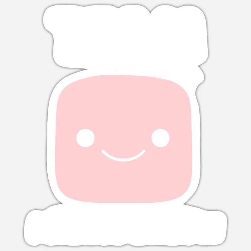 Marshmallow Sticker Größe S (10 x 10 cm)