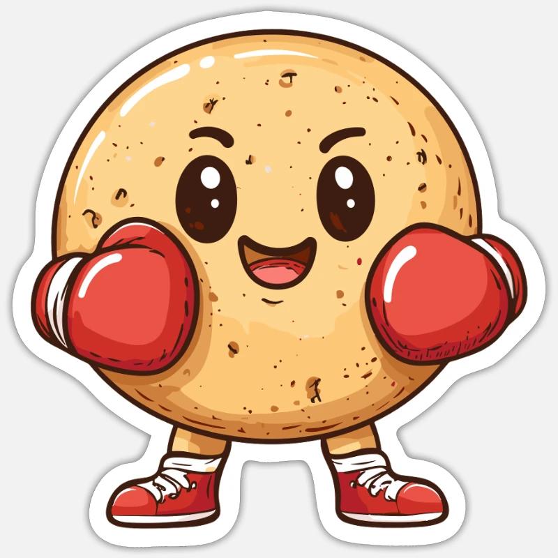 Cookie de combat - Sticker taille S (10 x 10 cm) - blanc mat