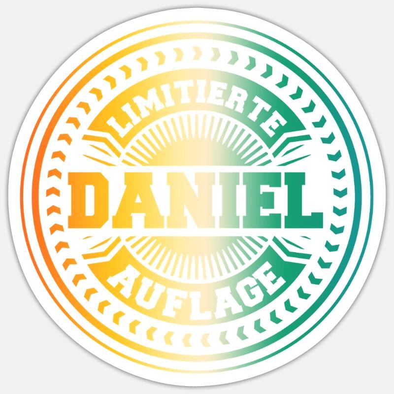 Daniel - Sticker Größe S (10 x 10 cm) - Mattweiß