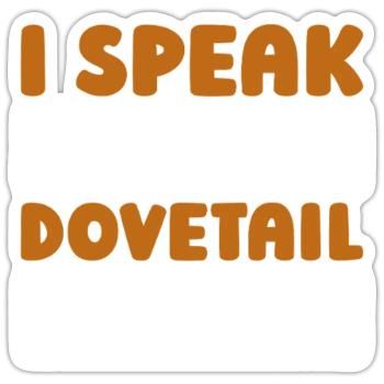 Charpentier Charpentier - Sticker taille S (10 x 10 cm) - blanc mat - Devant
