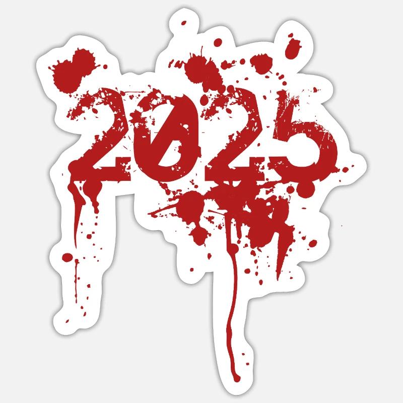 bad 2025 - Sticker Größe S (10 x 10 cm) - Mattweiß