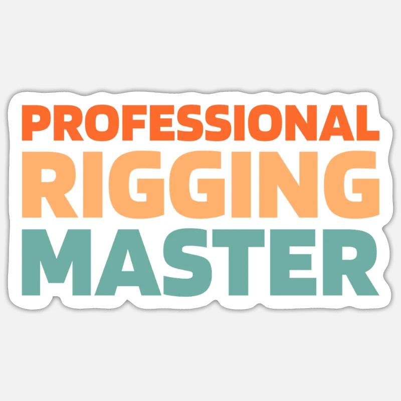 Rigger - Sticker Größe S (10 x 10 cm) - Mattweiß