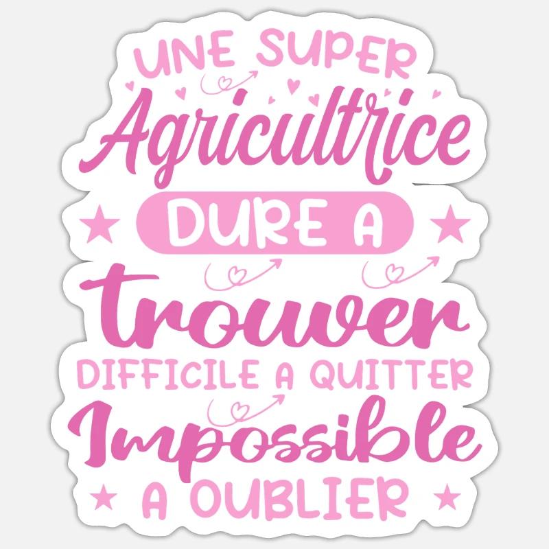 Ein Superbauer - Bauerngeschenk - Sticker Größe S (10 x 10 cm) - Mattweiß
