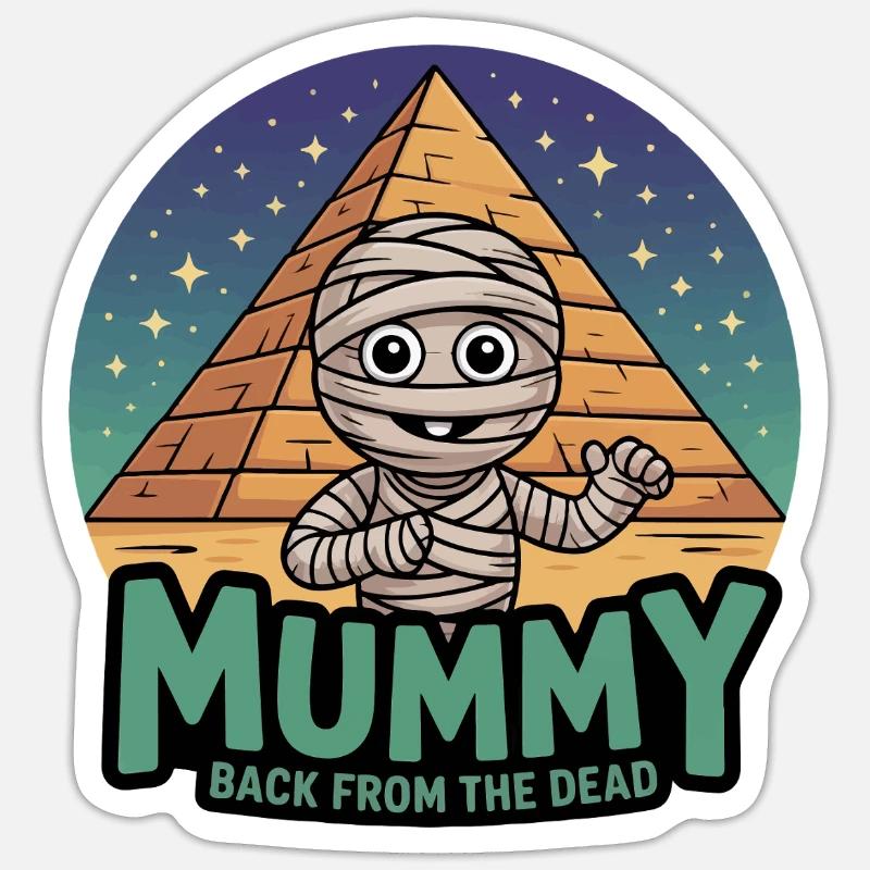 BACK FROM THE DEAD - Sticker size S (10 x 10 cm) - white matte