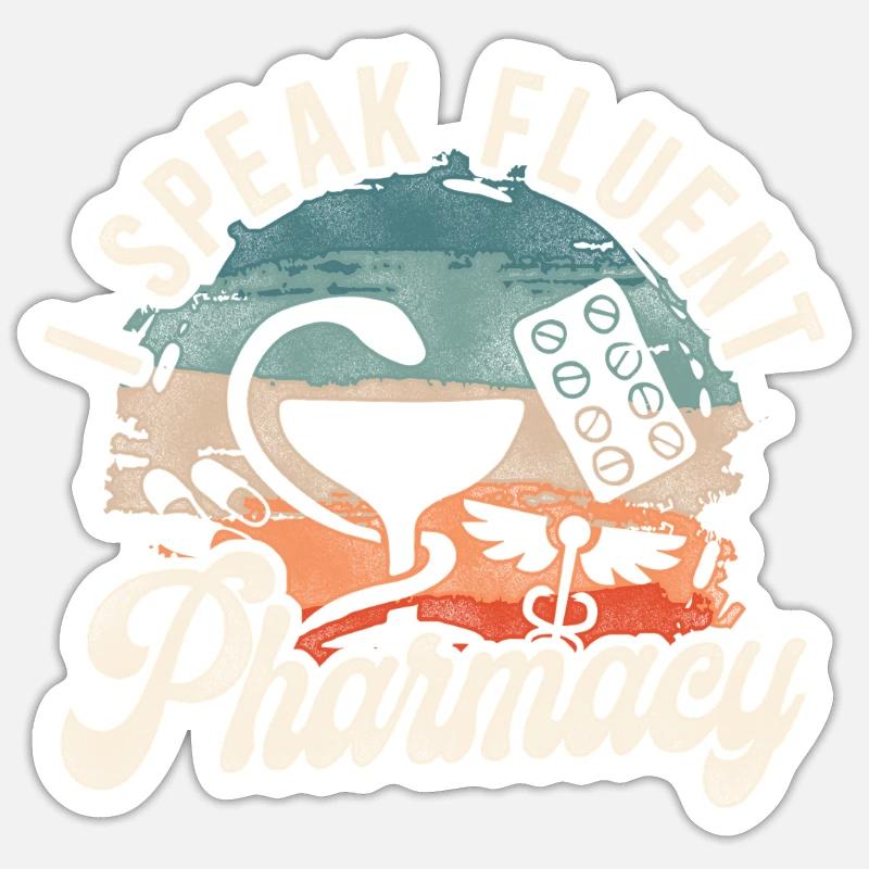 Pharmacy Tech Technician - Sticker Größe S (10 x 10 cm) - Mattweiß