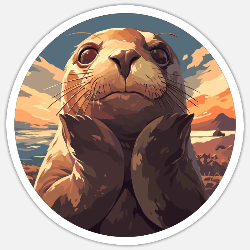 Joints, Phoque Sticker taille S (10 x 10 cm)