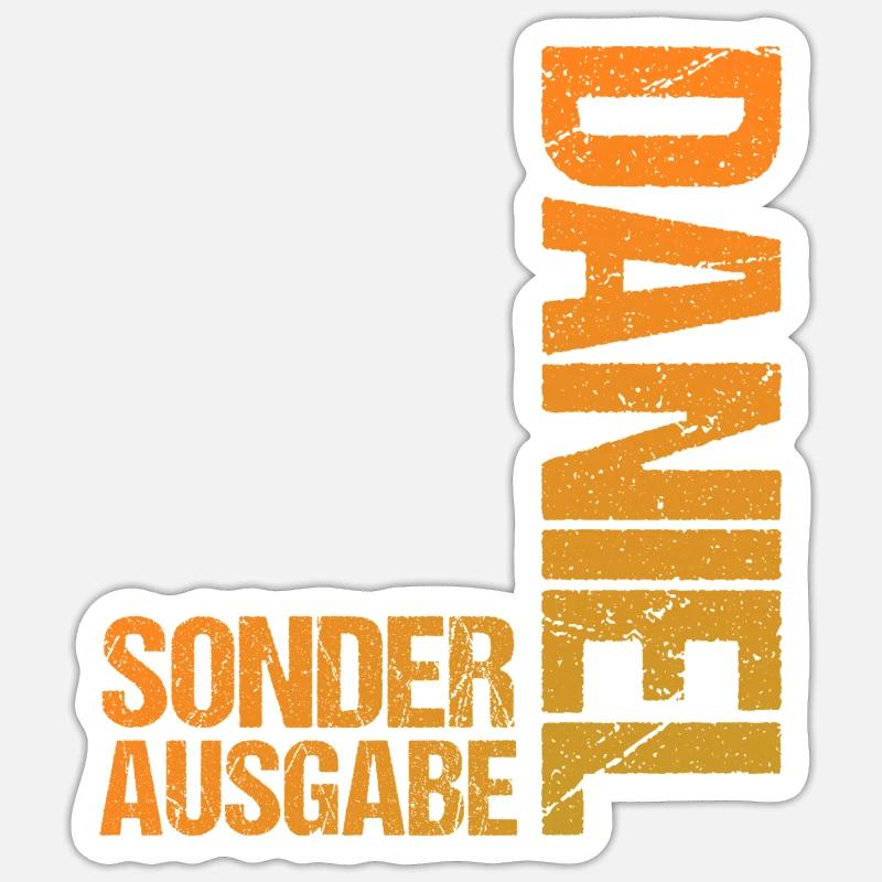 Daniel - Sticker size S (10 x 10 cm) - white matte