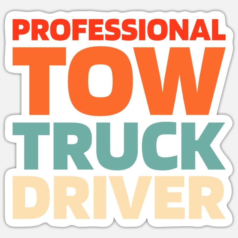 Abschleppdienst Abschlepper Sticker Größe S (10 x 10 cm)