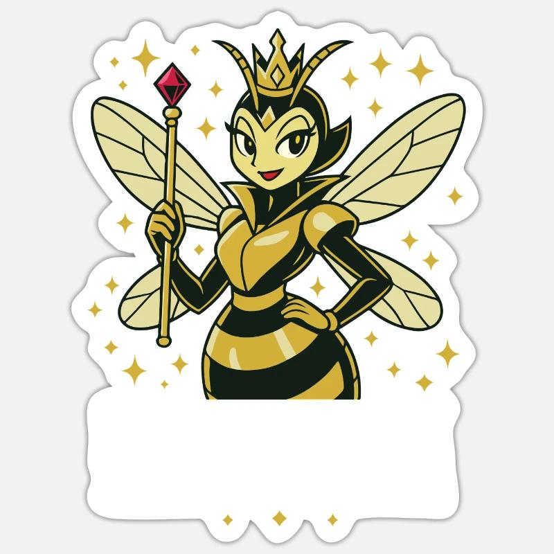 bees beekeeper i don't buzz i delegate Sticker size S (10 x 10 cm)