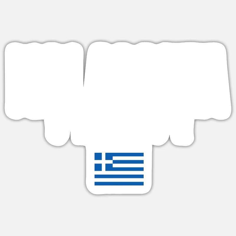 Kalamata, Grèce - Sticker taille S (10 x 10 cm) - blanc mat