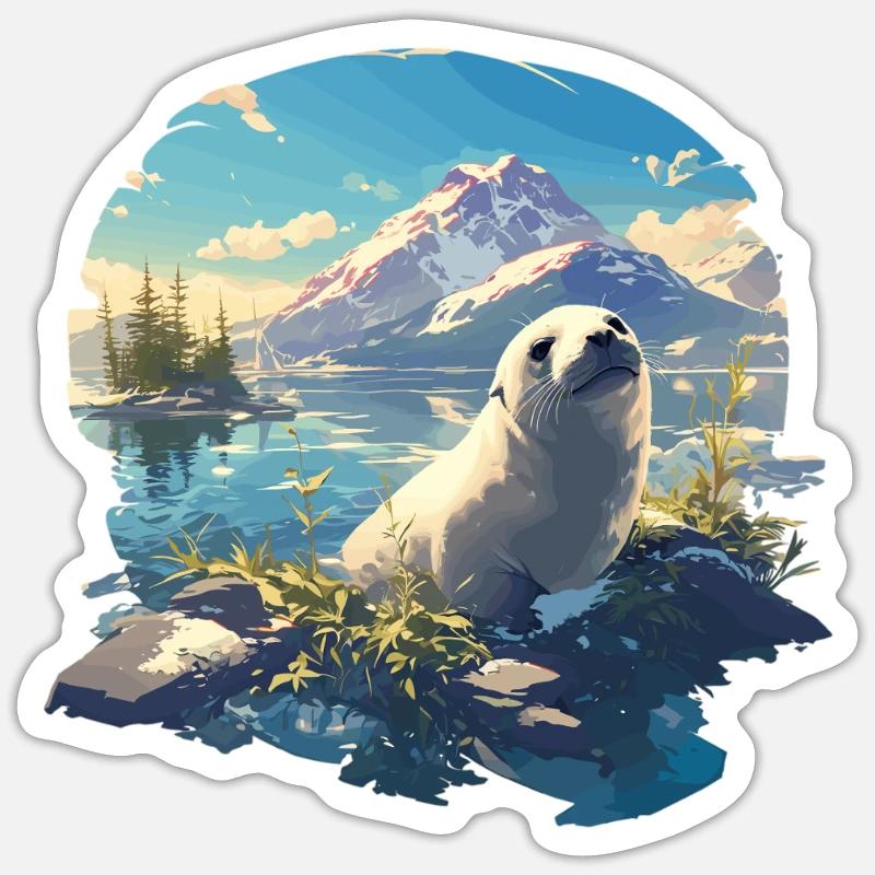 Joints, Phoque Sticker taille S (10 x 10 cm)