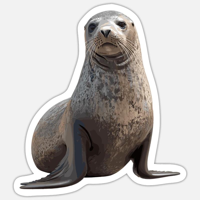 Joints, Phoque Sticker taille S (10 x 10 cm)