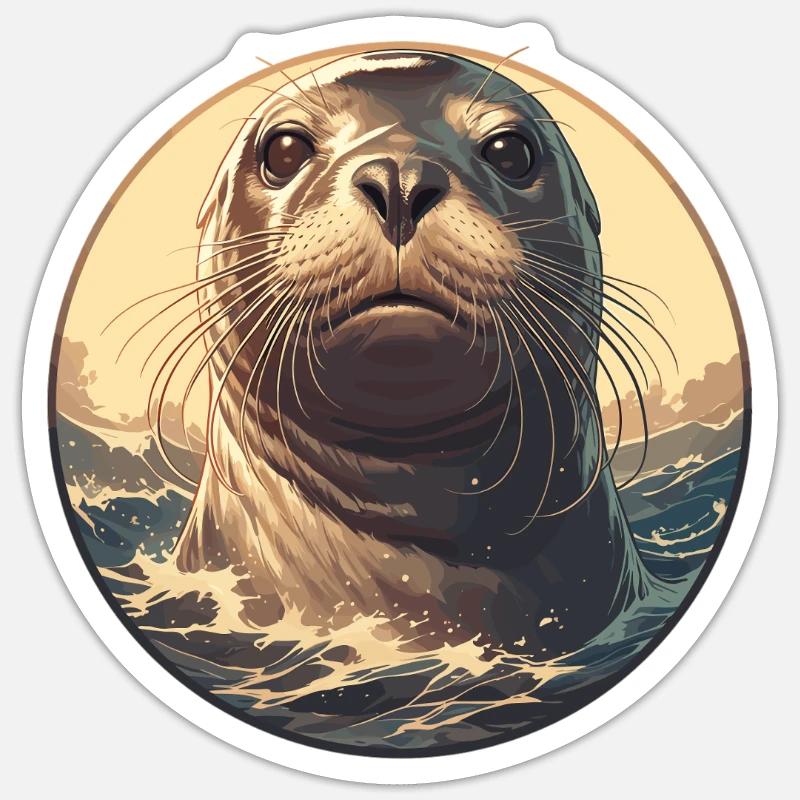 Joints, Phoque Sticker taille S (10 x 10 cm)