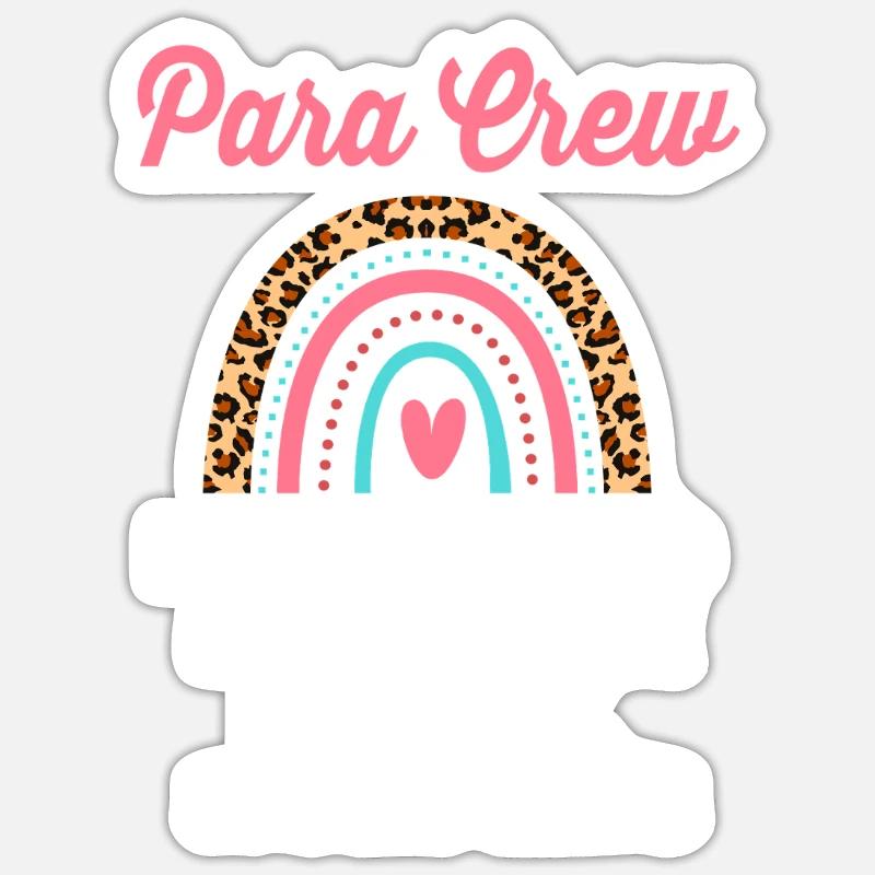 Paraeducator Lehrerassistent Paraprofessional - Sticker Größe S (10 x 10 cm) - Mattweiß