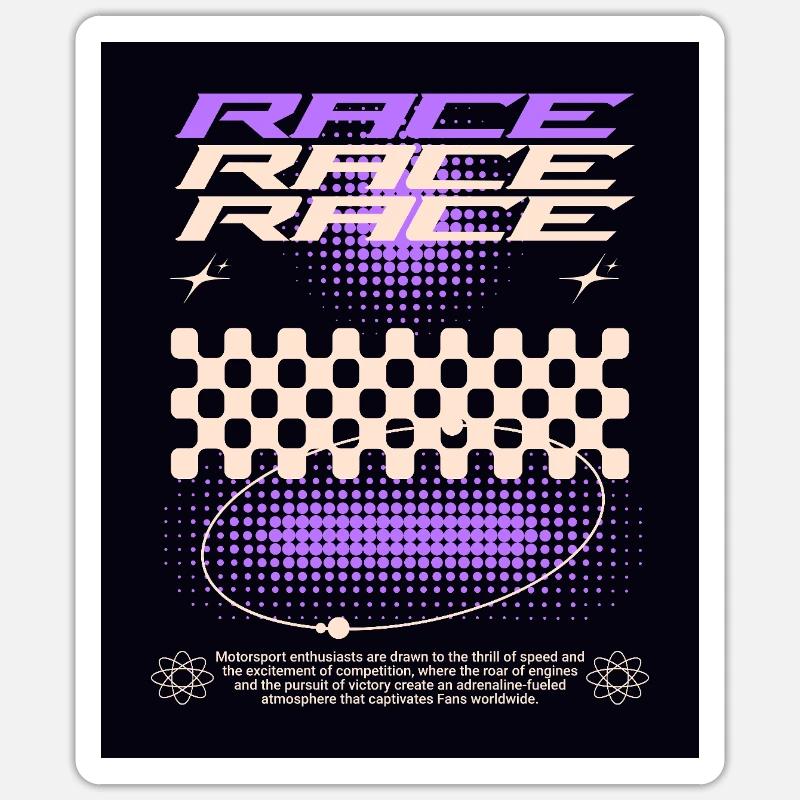 Conception de course / Course Sticker taille S (10 x 10 cm)