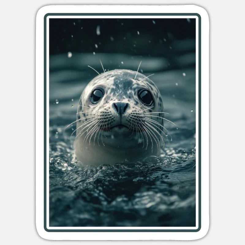 Robben Robbe Sticker Größe S (10 x 10 cm)