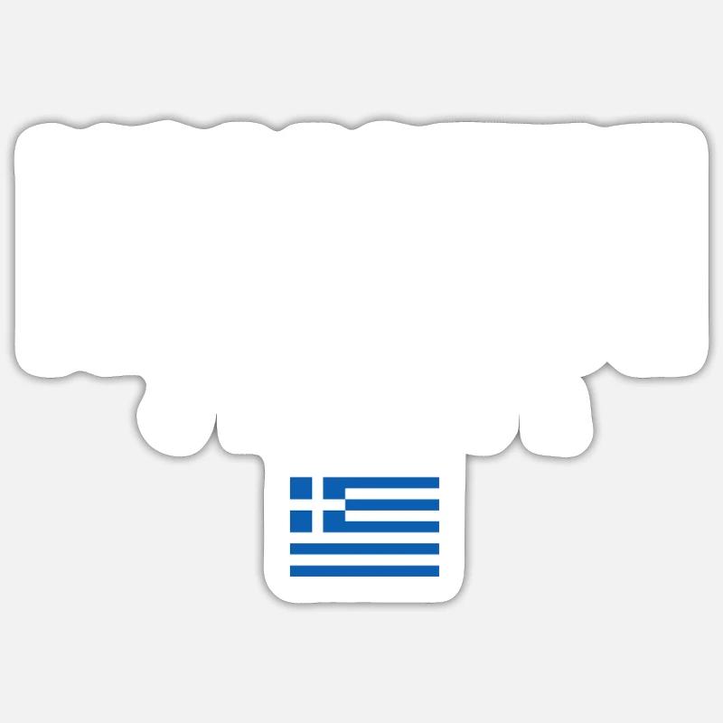 Komotini Grèce - Sticker taille S (10 x 10 cm) - blanc mat
