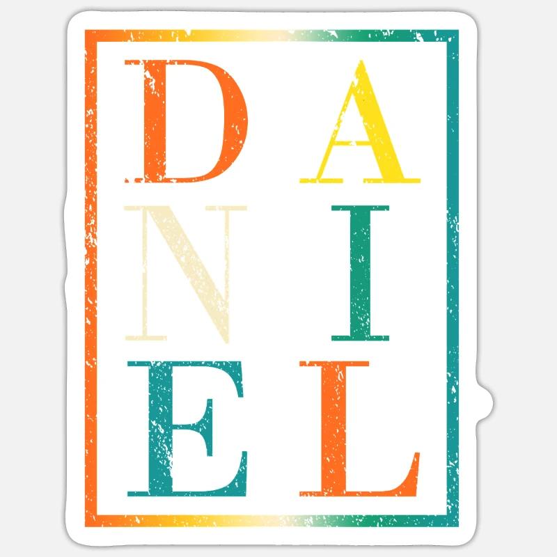 Daniel - Sticker size S (10 x 10 cm) - white matte