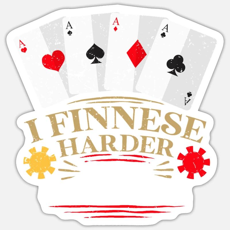 Bridge Player Sticker size S (10 x 10 cm)