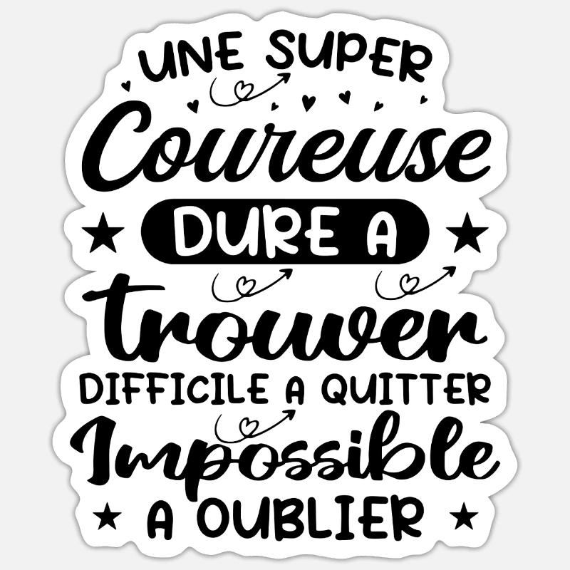 A Super Runner - Runner Gift Sticker size S (10 x 10 cm)