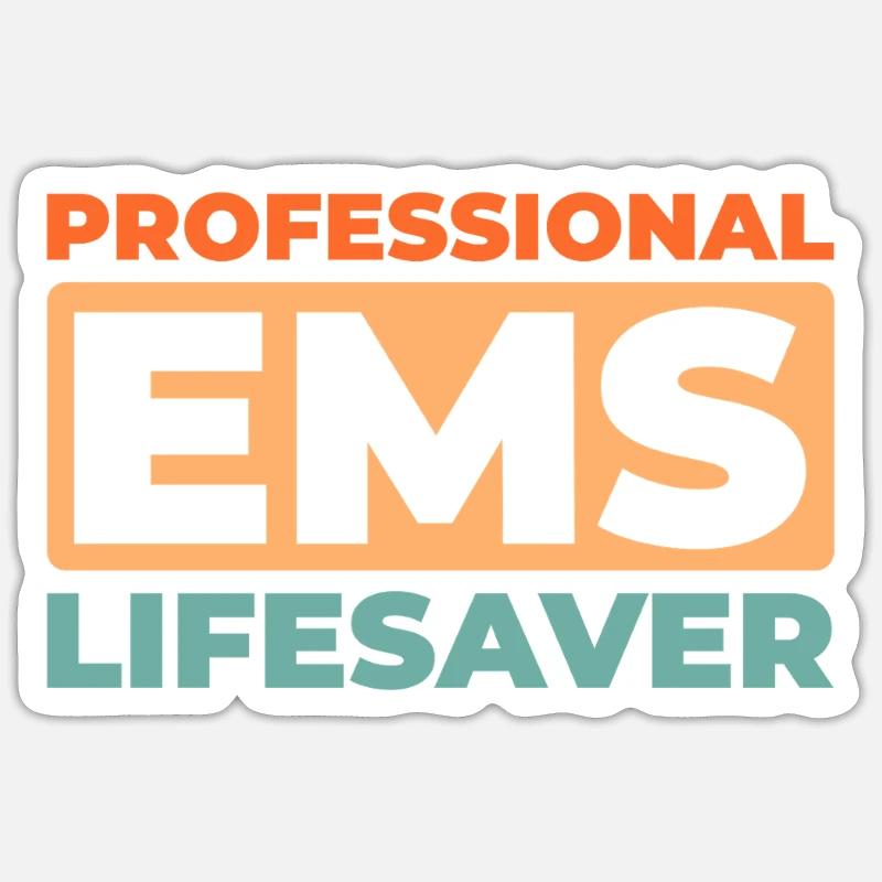 Urgence - Sticker taille S (10 x 10 cm) - blanc mat